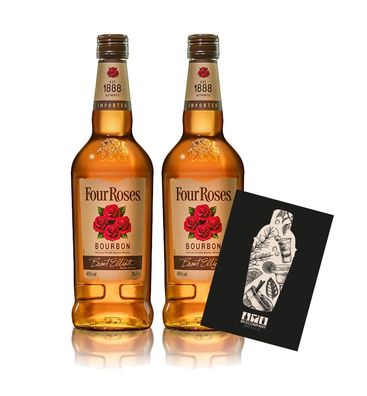 Four Roses 2er Set Bourbon Est. 1888 0,7L (40% vol) Kentuckys Straight Bourbon