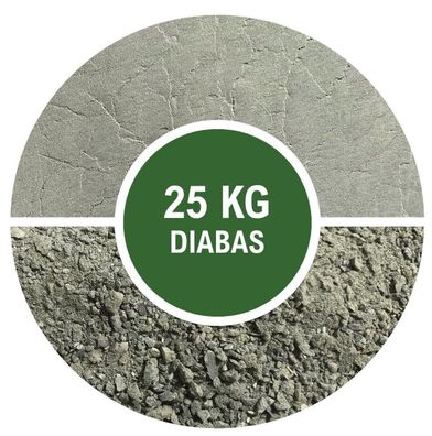 Diabas Urgesteinsmehl fein 25 kg Gesteinsmehl Natur Steinmehl Bodenhilfsstoff