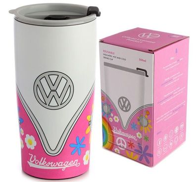 Volkswagen VW T1 Bulli Kaffeebecher Thermobecher für Essen & Trinken 500ml