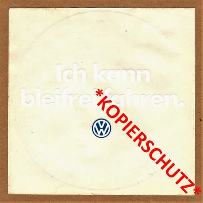 VW Volkswagen Aufkleber Sticker "Ich kann bleifrei fahren" Golf Jetta Transporter