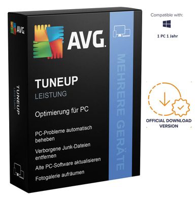 AVG Tuneup 2023 Utilities 10 Geräte PC Mac | 1-2 Jahre | Vollversion KEY