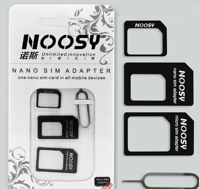 3 in 1 Nano SIM Micro SIM Standard SIM Adapter Kit für alle Smartphone Tablet