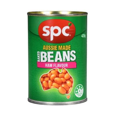 Spc Aussie Made Baked Beans Ham Flavour 425 g