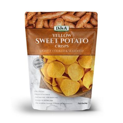 DJ&A Yellow Sweet Potato Crisps 35 g