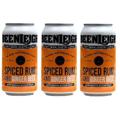 Beenleigh Spiced Rum & Ginger Beer Can 4.0 % vol 3x375 ml