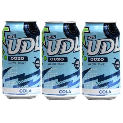 UDL Premix Ouzo & Cola Can 4.0 % vol. 3er Pack 3x375 ml