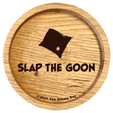 holzpost Untersetzer aus Eiche 'Slap the Goon & Goon Bag' 1 St