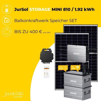 Balkonkraftwerk Energie Speicher "Storage Mini 810 W / 1.92 kWh"
