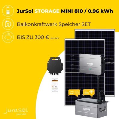 Balkonkraftwerk Energie Speicher "Storage Mini 810 W / 0.96 kWh"