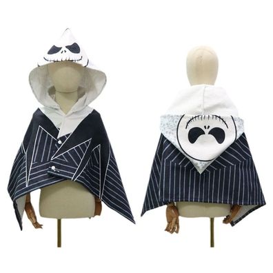 The Nightmare Before Christmas Merch Poncho Jack Skellington Hydrophil Badetuch 95x85