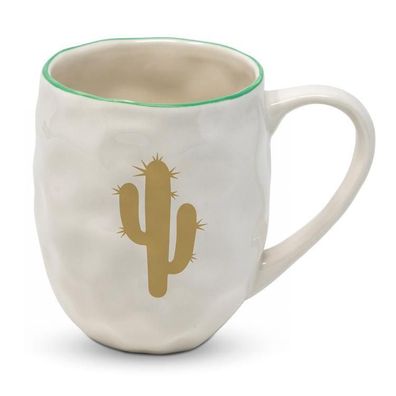 Organic Mug, Henkelbecher, Cactus Fantasy , Kaktus gold, 603724 1 St