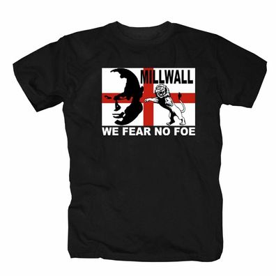 Millwall Ultras Hooligans Fussball Club England London Kopf Skin T-Shirt S-5XL