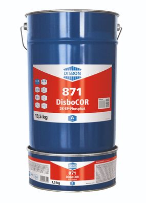 Disbon 871 DisboCOR 2K-EP Phosphat 15 kg rotbraun
