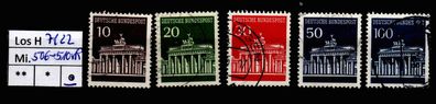 Los H7122: BRD Mi. 506/10 vR, gest. Paar
