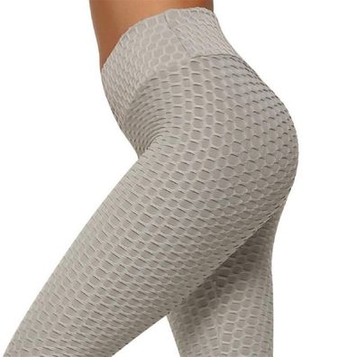 Leggings Classic Push-Up Effekt 3D Struktur Damen Frauen Sporthose
