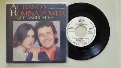 Al Bano & Romina Power - Que angel sera 7'' Single SUNG IN Spanish PROMO