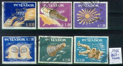 Ecuador [1966] MiNr 1208-13 ( O/ used ) Weltraum