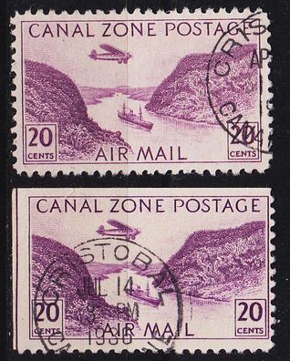 PANAMA Kanalzone Canal Zone [1931] MiNr 0089 ( O/ used ) [01] div. Zähnungen