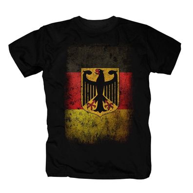 Deutschland Germany BRD Flag Fahne Flagge Fussball Sport Adler EM T-Shirt S-5XL