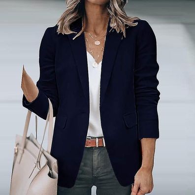 Women´s Long Sleeve Business Jacket Cardigan Jacket Shawl Collar Blazer