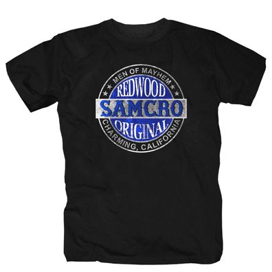 SAMCRO -Sons Of Anarchy- America USA Rocker Motorcyle MC Retro T-Shirt S-5XL