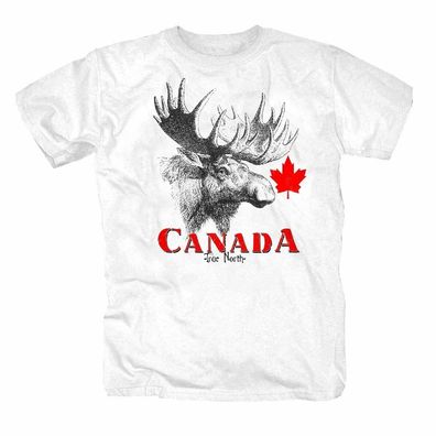 Canada Retro Flag Elch Kanada True North Shirt S-5XL