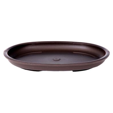 Bonsai - Untersetzer oval 16 x 12 cm braun Kunststoff 54027