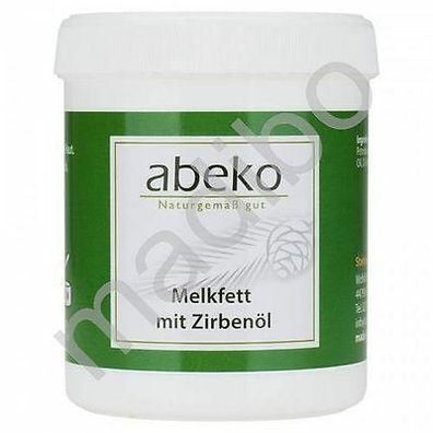 3,18 Euro pro 100ml abeko Melkfett mit Zirbenöl 250 ml Zirbelkieferöl Zirben-Öl Hautp