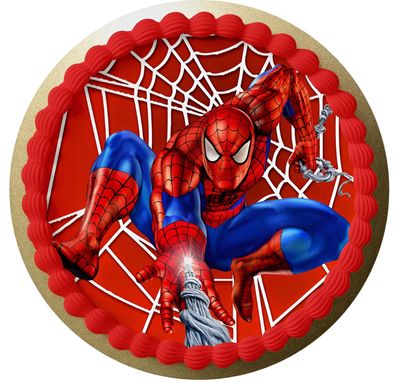 Essbar Spider-Man Kuchen Party Tortenaufleger Torte Geburstag Zuckerbild 04