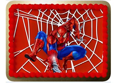 Essbar Spider-Man Tortenaufleger Torte Tortenbild Zuckerbild 1