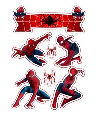 Essbar Spider-Man Tortenaufleger Torte Tortenbild Zuckerbild 5