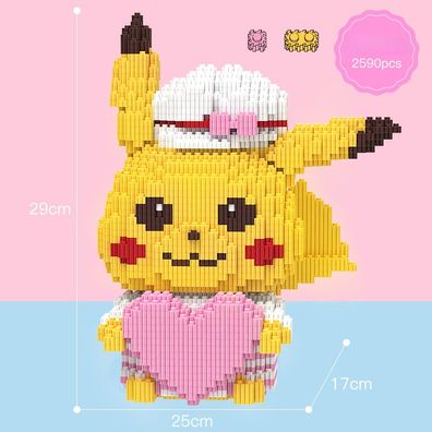 Kawaii Pikachu Jigglypuff Bausteine Pokémon Block Puzzlespiel Stressabbauspielzeug