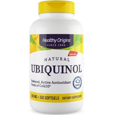 Healthy Origins, Natural Ubiquinol, 100mg, 150 Weichkapseln