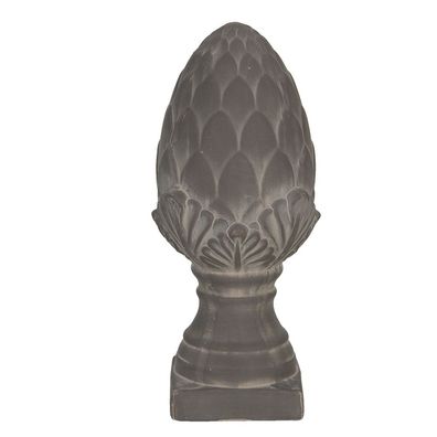 Clayre & Eef Dekoration Ei 33 cm Grau Keramik (Gr. Ø 14x33 cm)