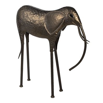 Clayre & Eef Figur Elefant 86 cm Kupferfarbig Metall (Gr. 79x26x86 cm)