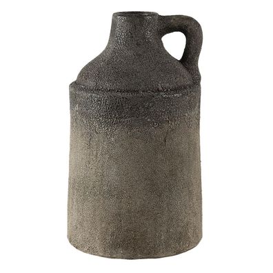 Clayre & Eef Vase Ø 19x33 cm Grau Keramik Rund (Gr. Ø 19x33 cm)