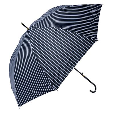 Juleeze Erwachsenen-Regenschirm Ø 100 cm Schwarz Polyester Streifen