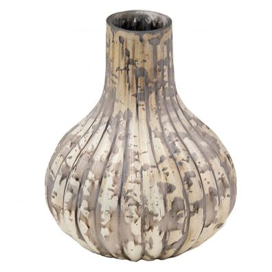 Clayre & Eef Vase 11x11x15 cm Kupferfarbig Glas (Gr. Ø 11x15 cm)
