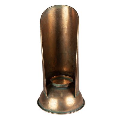 Clayre & Eef Kerzenständer 35 cm Kupferfarbig Metall (Gr. Ø 17x35 cm)