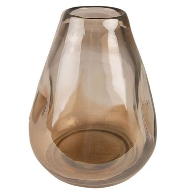 Clayre & Eef Vase Ø 13x16 cm Braun Glas (Gr. Ø 13x16 cm)