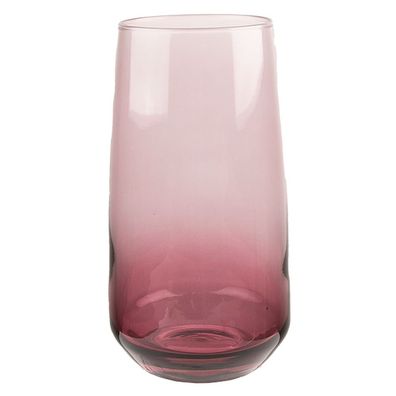 Clayre & Eef Wasserglas 430 ml Violett Glas (Gr. Ø 6x14 cm / 430 ml)