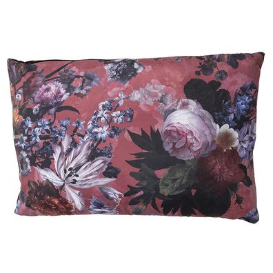 Clayre & Eef Dekokissen 60x40 cm Rosa Synthetisch Rechteck (Gr. 60x40x4 cm)