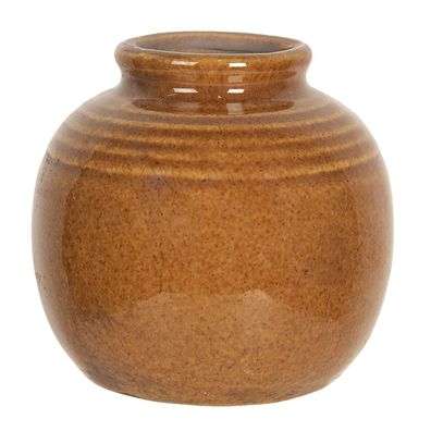 Clayre & Eef Vase 8 cm Braun Keramik Rund (Gr. Ø 8x8 cm)