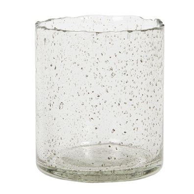 Clayre & Eef Teelichthalter Ø 8x10 cm Glas Rund (Gr. Ø 8x10 cm)
