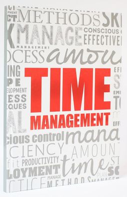 ADINA Notizbuch A4 fester Deckel kariert mit Rand Time Management