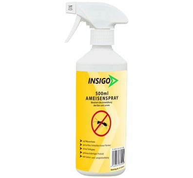 INSIGO 1x500ml Ameisenspray Ameisenmittel Ameisengift gegen Ameisen Bekämpfung