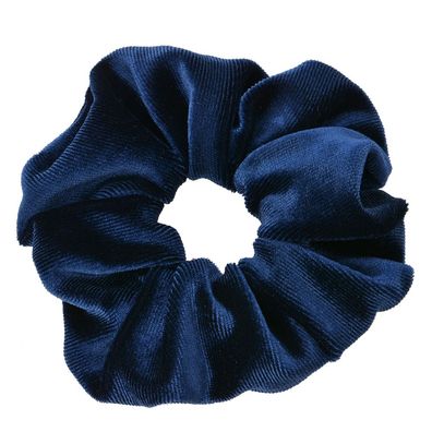 Melady Scrunchie Haargummi Blau Synthetisch Rund (Gr. Ø 10x2 cm)