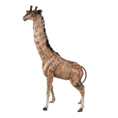 Clayre & Eef Figur Giraffe 37x14x59 cm Braun Eisen (Gr. 37x14x59 cm)