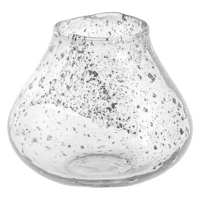 Clayre & Eef Teelichthalter Ø 13x12 cm Glas Rund (Gr. Ø 13x12 cm)