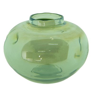 Clayre & Eef Vase Ø 15x11 cm Grün Glas (Gr. Ø 15x11 cm)
